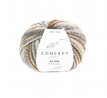 Katia/Concept Alma/303 Beige Rose Grünblau