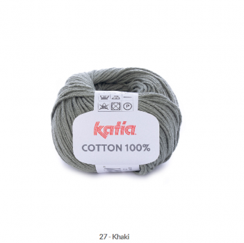 Katia/Cotton 100/27 Khaki Grün