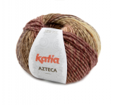 Katia/Azteca/7877 Braun-Orange-Naturweiß-Lila