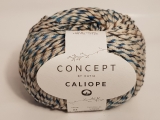 Katia/Caliope/64 Blau Beige Naturweiß