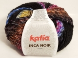 Katia/Inca Noir/357 Fuchsia-Blau-Grün-Schwarz