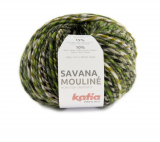 Katia/Savana Mouliné/204 Grün Grüngelb Grau